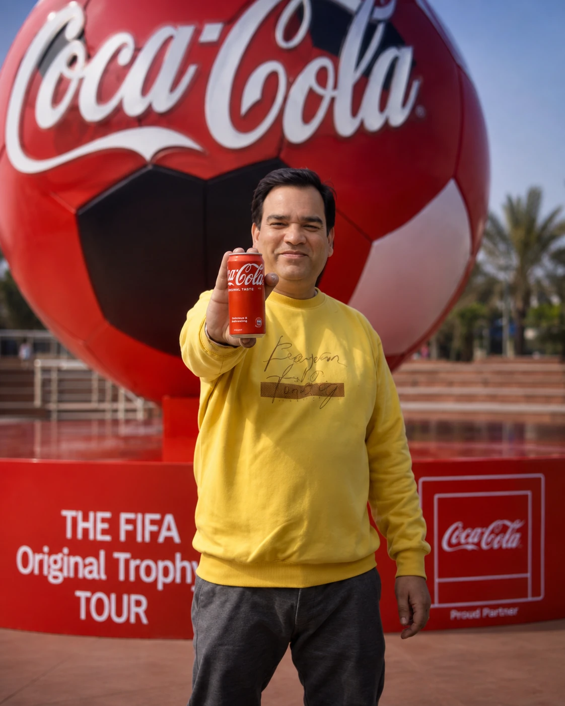Sports content covering Coca-Cola's Trophy Tour