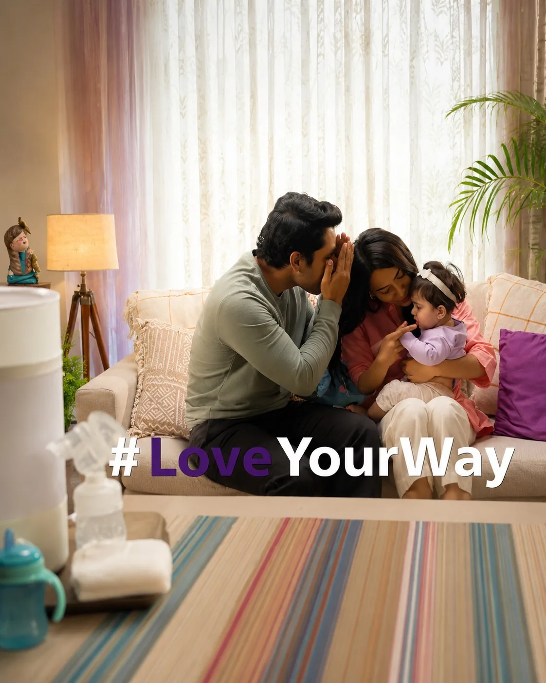 Valentine's Day influencer ad campaign for Philips Avent