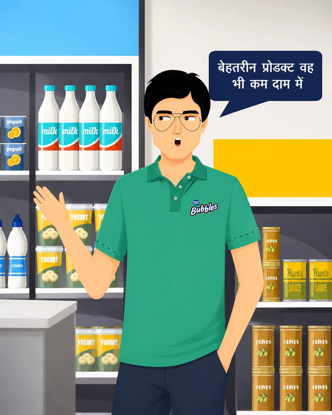 Graphics-led product film in Hindi for Reliance's Bubbles drink