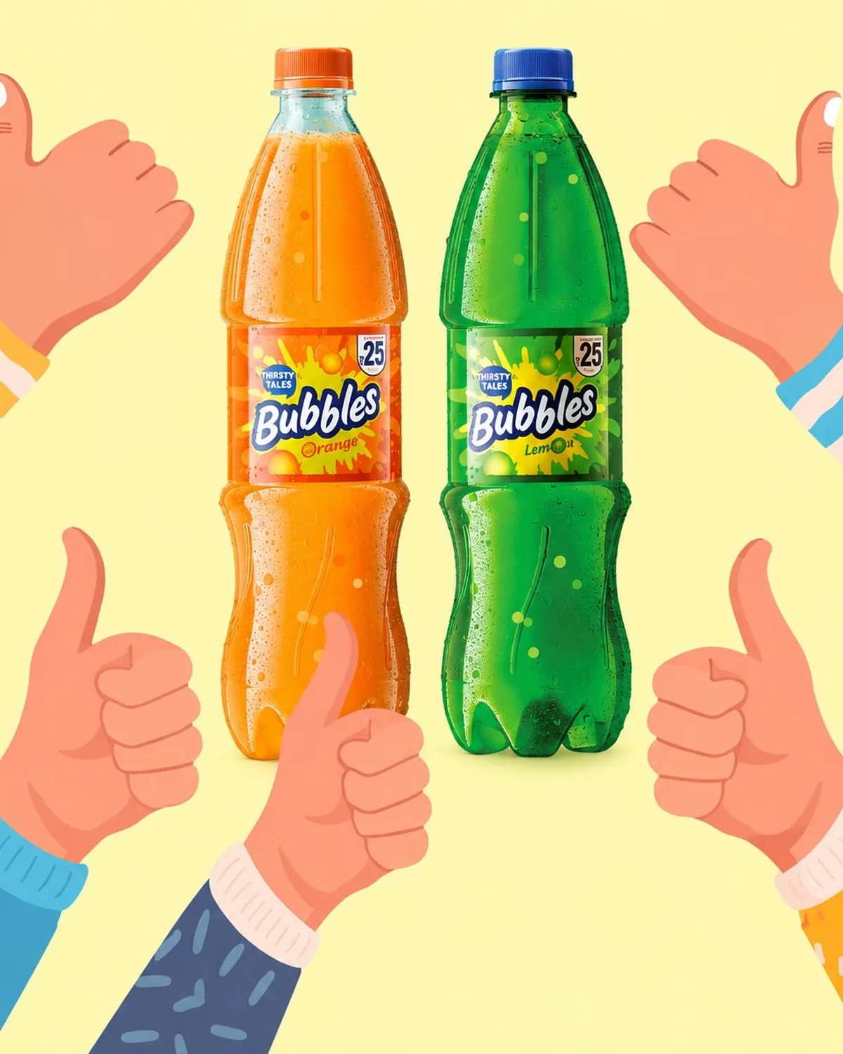 Graphics-led sales video for Reliance's Bubbles drink